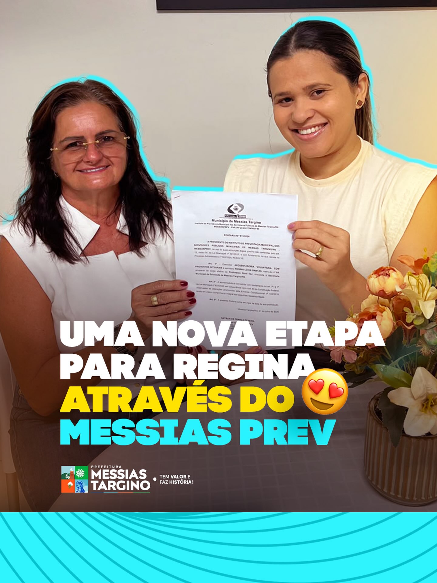 MessiasPrev celebra aposentadoria de Regina Lúcia Dantas e homenageia sua trajetória de dedicação ao município