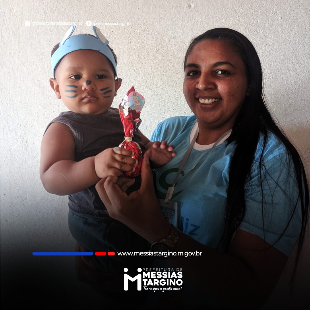 PREFEITURA REALIZA AÇÃO DE PASCOA COM PARTICIPANTES DO PROGRAMA "CRIANÇA FELIZ"