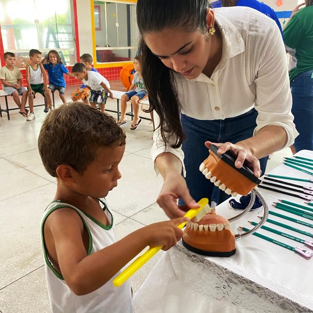 AÇÃO DO PSE É REALIZADA NA CRECHE MARIA CÂNDIDA DA CONCEIÇÃO
