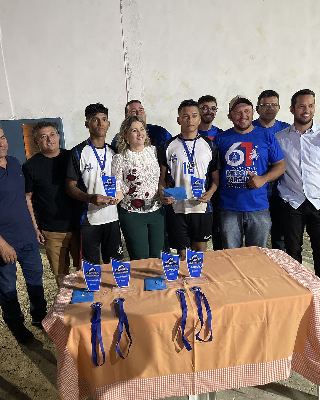 PREFEITURA REALIZA PREMIAÇÃO DO TORNEIO DE VÔLEI DE AREIA NA NOVA MESSIAS