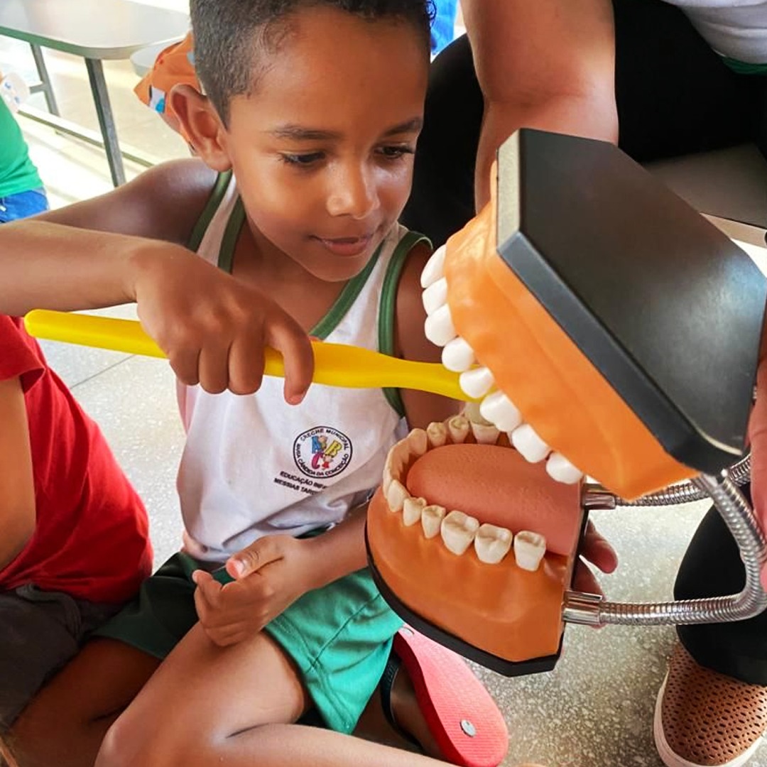 AÇÃO DO PSE É REALIZADA NA CRECHE MARIA CÂNDIDA DA CONCEIÇÃO