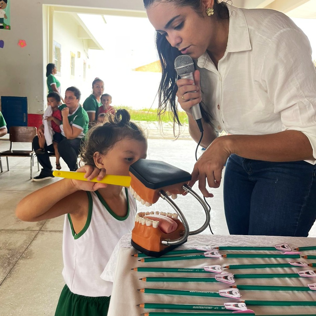 AÇÃO DO PSE É REALIZADA NA CRECHE MARIA CÂNDIDA DA CONCEIÇÃO
