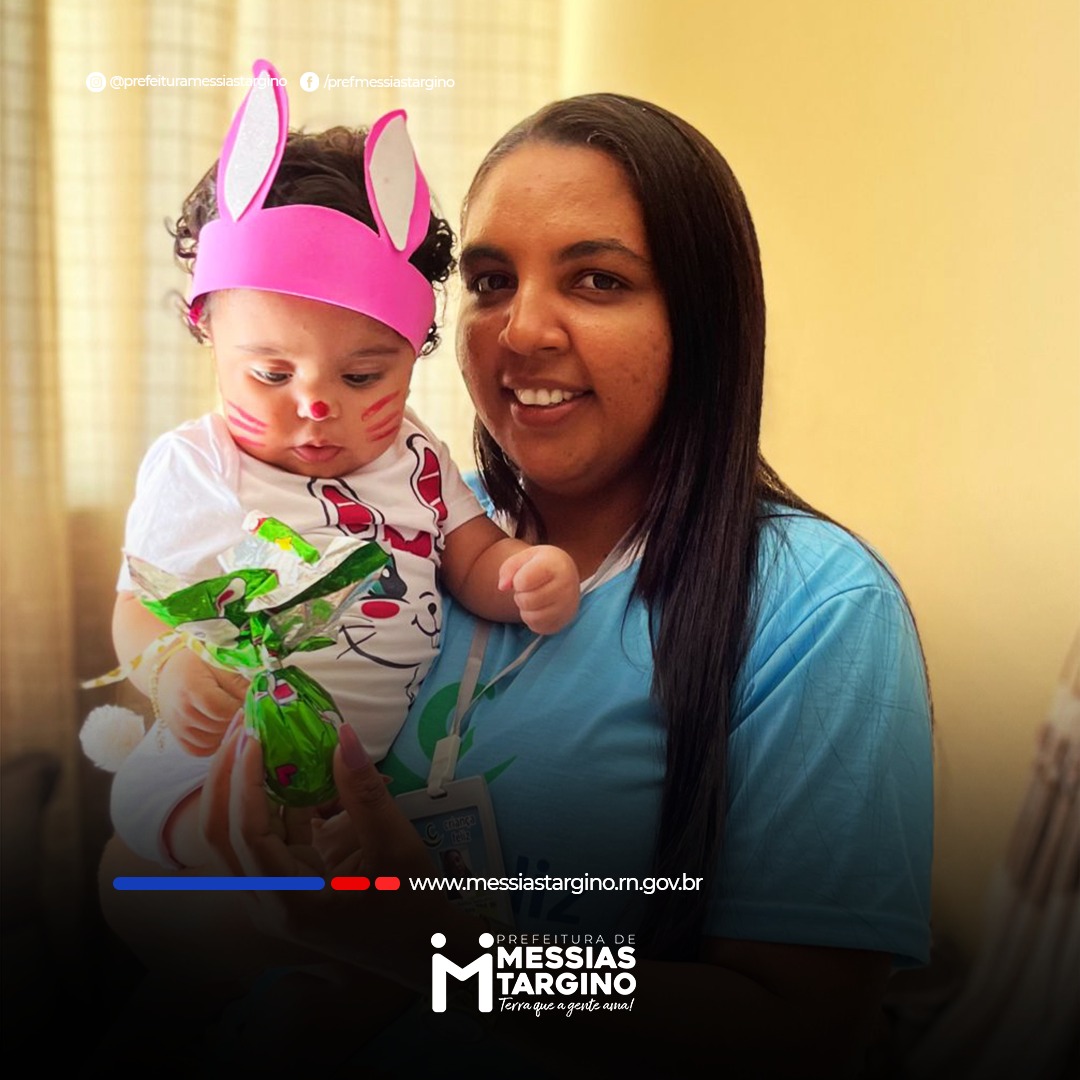 PREFEITURA REALIZA AÇÃO DE PASCOA COM PARTICIPANTES DO PROGRAMA "CRIANÇA FELIZ"