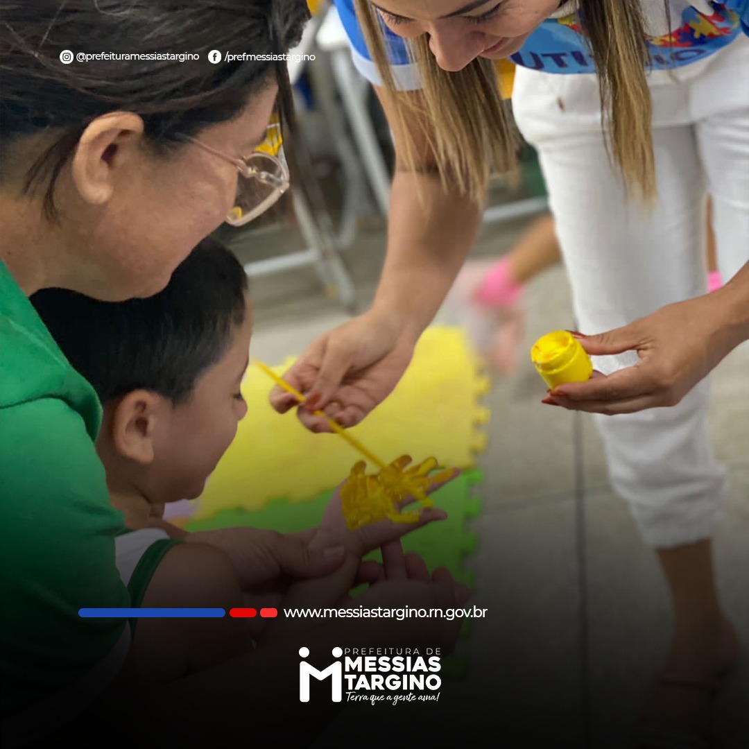 PREFEITURA REALIZA AÇÃO DO ABRIL AZUUL NA CRECHE MUNICIPAL MARIA CÂNDIDA DA CONCEIÇÃO