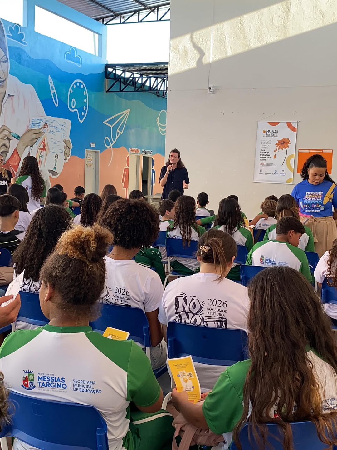 Educação e Proteção: Ações do Maio Laranja Chegam às Escolas de Messias Targino